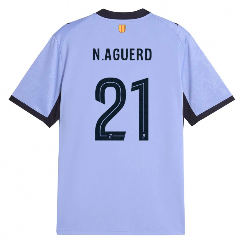 Danxen Damen Nayef Aguerd #21 Lavendelschwarz Ausweichtrikot Trikot 2026/27 T-Shirt Österreich
