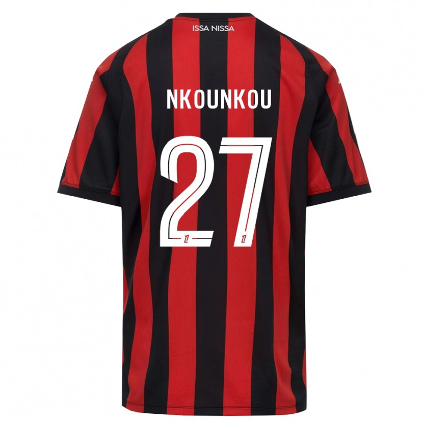 Danxen Damen Niels Nkounkou #27 Rot Schwarz Weiß Heimtrikot Trikot 2026/27 T-Shirt Österreich