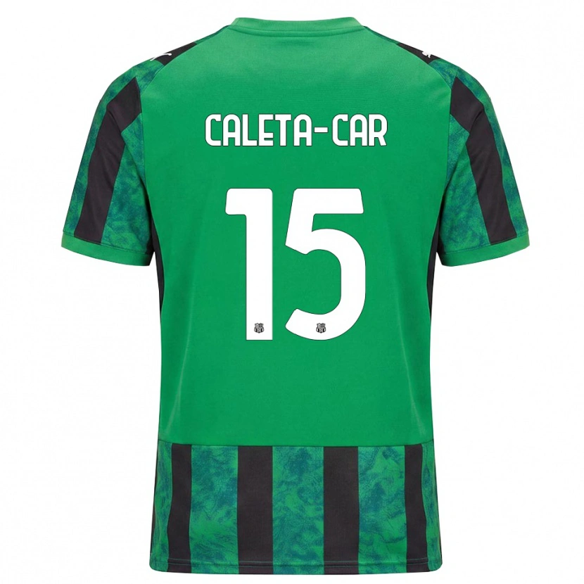 Danxen Kinder Duje Caleta-Car #15 Grün Schwarz Weiß Heimtrikot Trikot 2026/27 T-Shirt Österreich