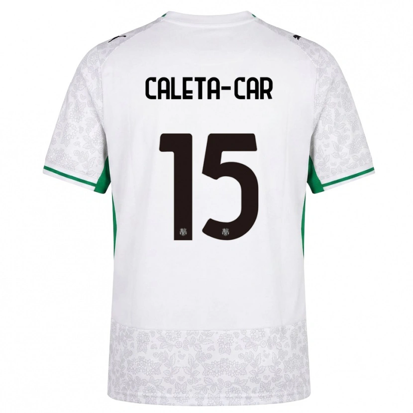 Danxen Kinder Duje Caleta-Car #15 Weiß Schwarz Grün Auswärtstrikot Trikot 2026/27 T-Shirt Österreich