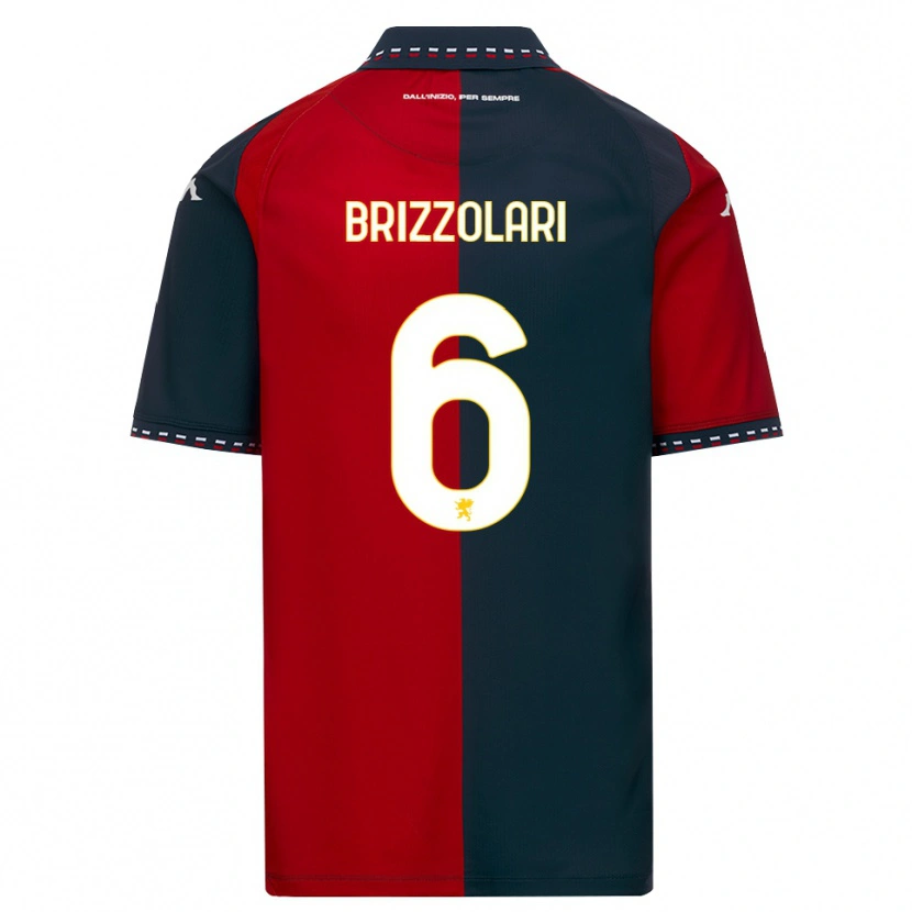 Danxen Kinder Mattia Brizzolari #6 Rot Schwarz Weiß Heimtrikot Trikot 2026/27 T-Shirt Österreich