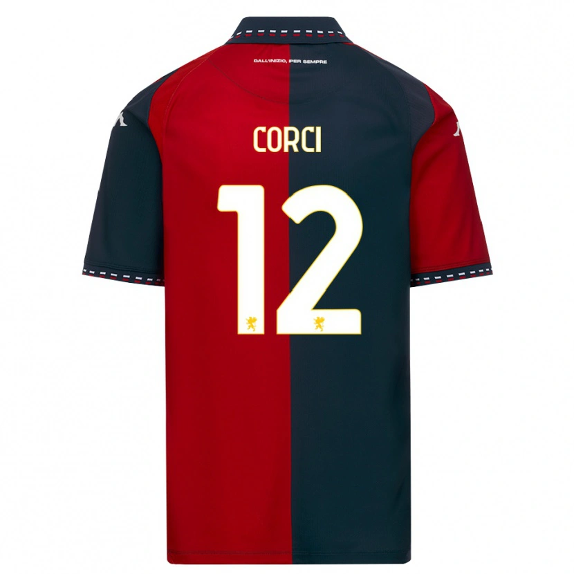 Danxen Kinder Tommaso Corci #12 Rot Schwarz Weiß Heimtrikot Trikot 2026/27 T-Shirt Österreich