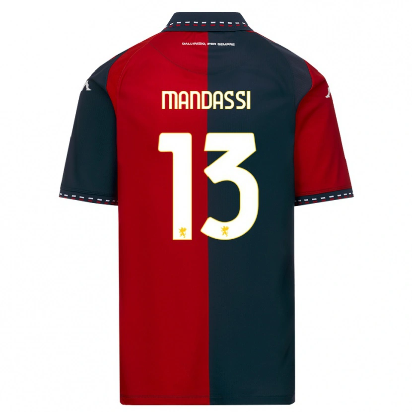 Danxen Kinder Amir Mandassi #13 Rot Schwarz Weiß Heimtrikot Trikot 2026/27 T-Shirt Österreich
