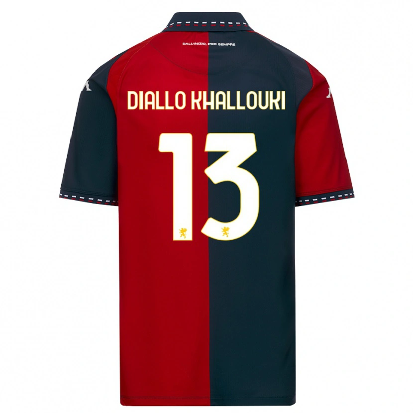 Danxen Kinder Siaka Diallo Khallouki #13 Rot Schwarz Weiß Heimtrikot Trikot 2026/27 T-Shirt Österreich