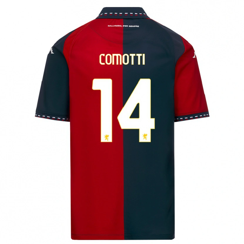 Danxen Kinder Manuel Comotti #14 Rot Schwarz Weiß Heimtrikot Trikot 2026/27 T-Shirt Österreich