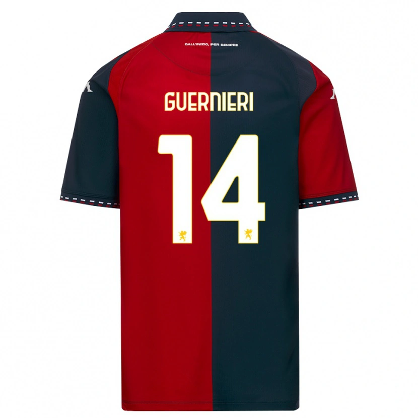 Danxen Kinder Andrea Guernieri #14 Rot Schwarz Weiß Heimtrikot Trikot 2026/27 T-Shirt Österreich