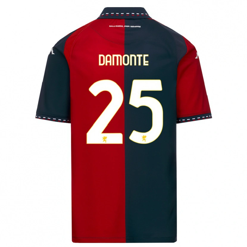 Danxen Kinder Lorenzo Damonte #25 Rot Schwarz Weiß Heimtrikot Trikot 2026/27 T-Shirt Österreich