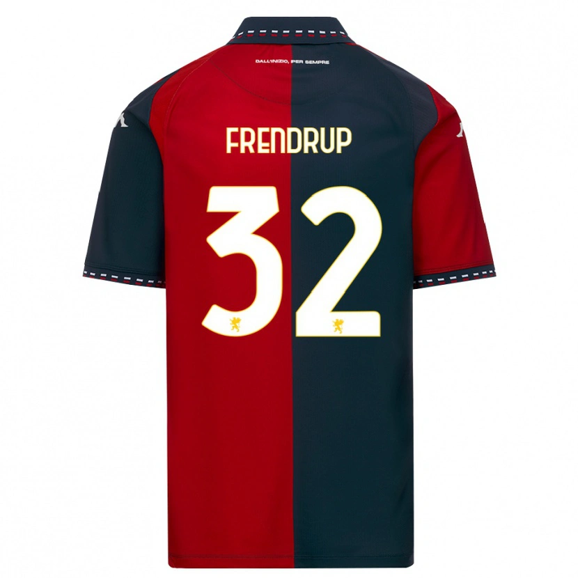 Danxen Kinder Morten Frendrup #32 Rot Schwarz Weiß Heimtrikot Trikot 2026/27 T-Shirt Österreich