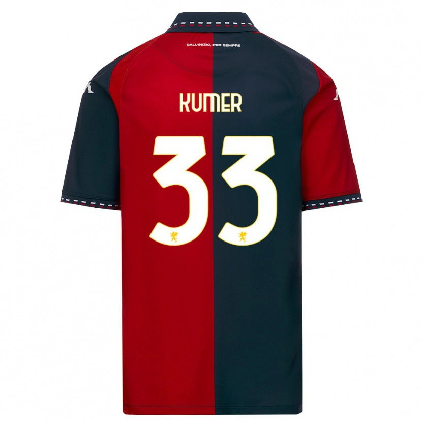 Danxen Kinder Alin Kumer Celik #33 Rot Schwarz Weiß Heimtrikot Trikot 2026/27 T-Shirt Österreich