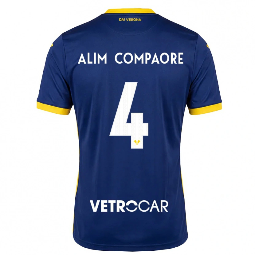 Danxen Kinder Abdul Alim Compaore #4 Königsblau Gelb Weiß Heimtrikot Trikot 2026/27 T-Shirt Österreich