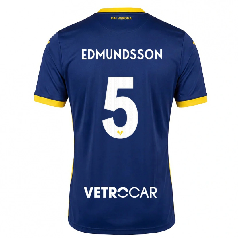 Danxen Kinder Andrias Edmundsson #5 Königsblau Gelb Weiß Heimtrikot Trikot 2026/27 T-Shirt Österreich