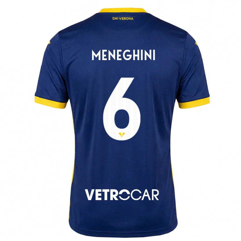 Danxen Kinder Sofia Meneghini #6 Königsblau Gelb Weiß Heimtrikot Trikot 2026/27 T-Shirt Österreich