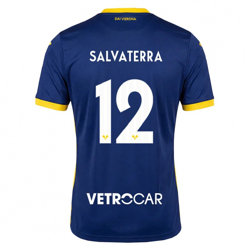 Danxen Kinder Cristian Salvaterra #12 Königsblau Gelb Weiß Heimtrikot Trikot 2026/27 T-Shirt Österreich