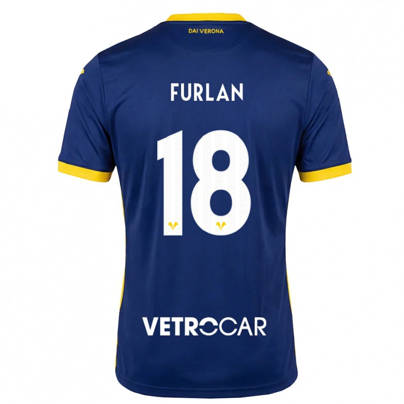 Danxen Kinder David Furlan #18 Königsblau Gelb Weiß Heimtrikot Trikot 2026/27 T-Shirt Österreich