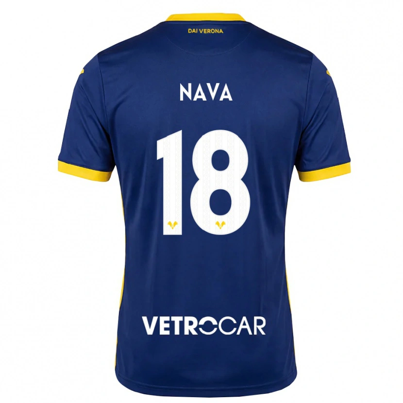 Danxen Kinder Maddalena Nava #18 Königsblau Gelb Weiß Heimtrikot Trikot 2026/27 T-Shirt Österreich
