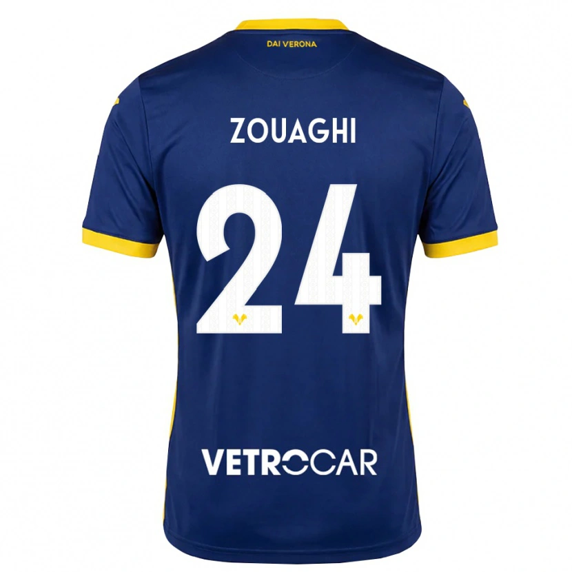 Danxen Kinder Thomas Zouaghi #24 Königsblau Gelb Weiß Heimtrikot Trikot 2026/27 T-Shirt Österreich