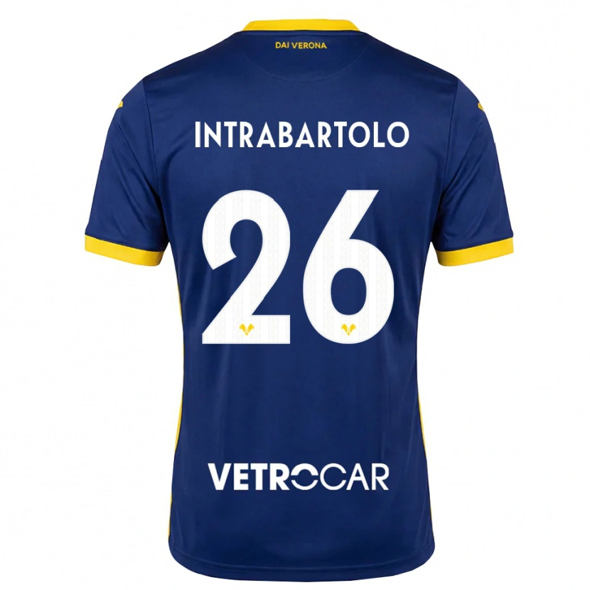 Danxen Kinder Denis Intrabartolo #26 Königsblau Gelb Weiß Heimtrikot Trikot 2026/27 T-Shirt Österreich