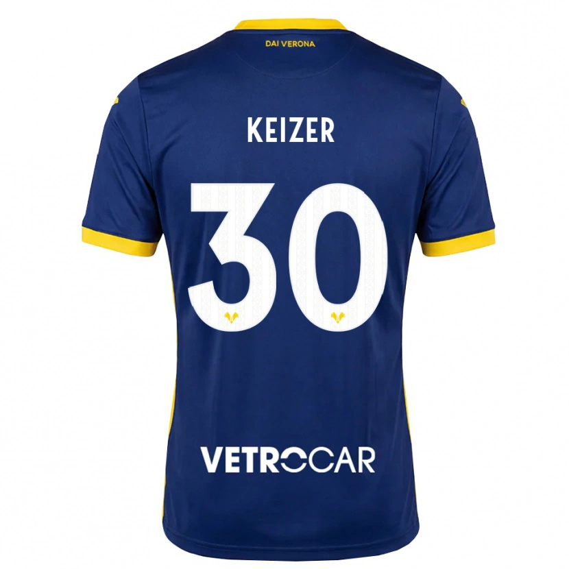 Danxen Kinder Fanny Keizer #30 Königsblau Gelb Weiß Heimtrikot Trikot 2026/27 T-Shirt Österreich