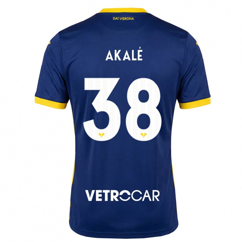 Danxen Kinder Ruben Akalé #38 Königsblau Gelb Weiß Heimtrikot Trikot 2026/27 T-Shirt Österreich
