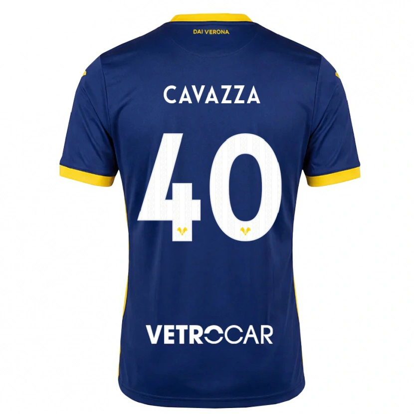 Danxen Kinder Filippo Cavazza #40 Königsblau Gelb Weiß Heimtrikot Trikot 2026/27 T-Shirt Österreich