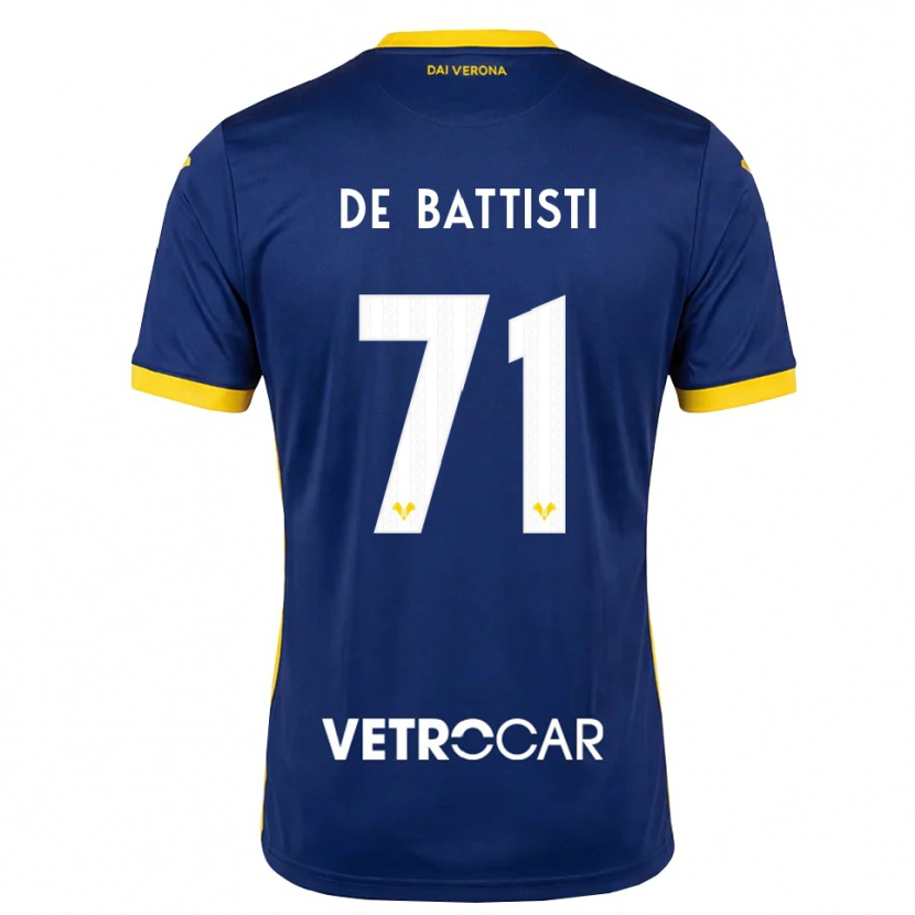 Danxen Kinder Davide De Battisti #71 Königsblau Gelb Weiß Heimtrikot Trikot 2026/27 T-Shirt Österreich