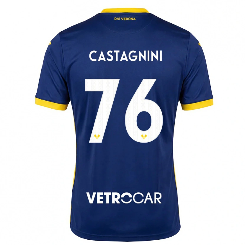 Danxen Kinder Mirko Castagnini #76 Königsblau Gelb Weiß Heimtrikot Trikot 2026/27 T-Shirt Österreich