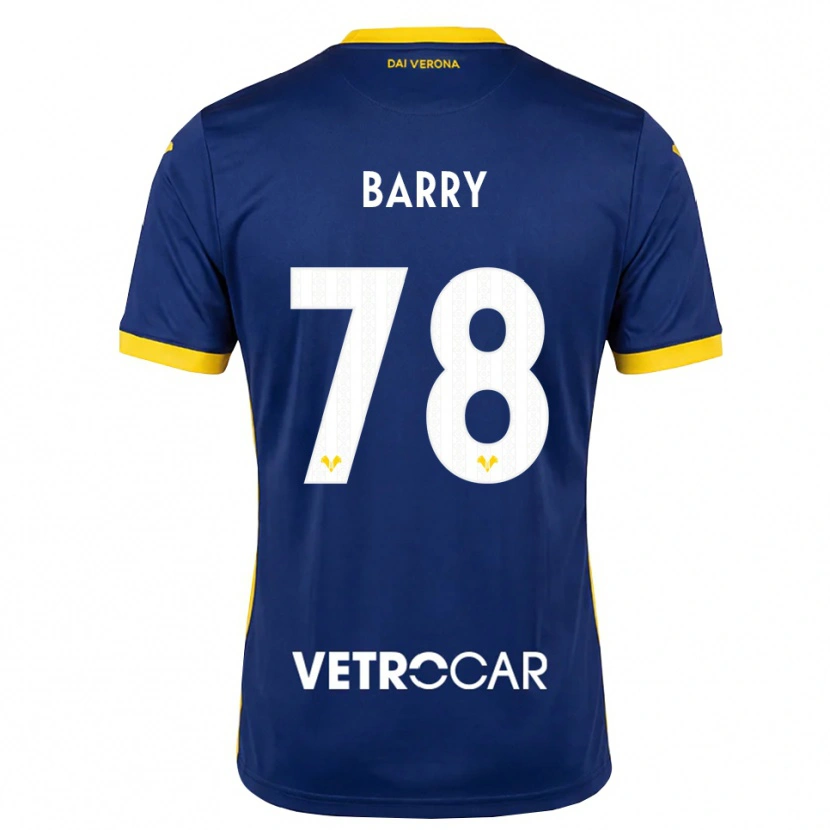 Danxen Kinder Oumar Barry #78 Königsblau Gelb Weiß Heimtrikot Trikot 2026/27 T-Shirt Österreich
