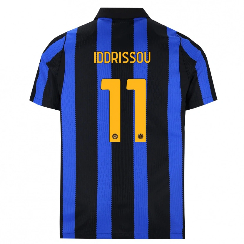 Danxen Kinder Jamal Iddrissou #11 Schwarz Blau Gelb Heimtrikot Trikot 2026/27 T-Shirt Österreich