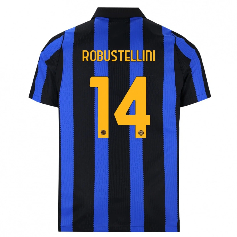 Danxen Kinder Chiara Robustellini #14 Schwarz Blau Gelb Heimtrikot Trikot 2026/27 T-Shirt Österreich