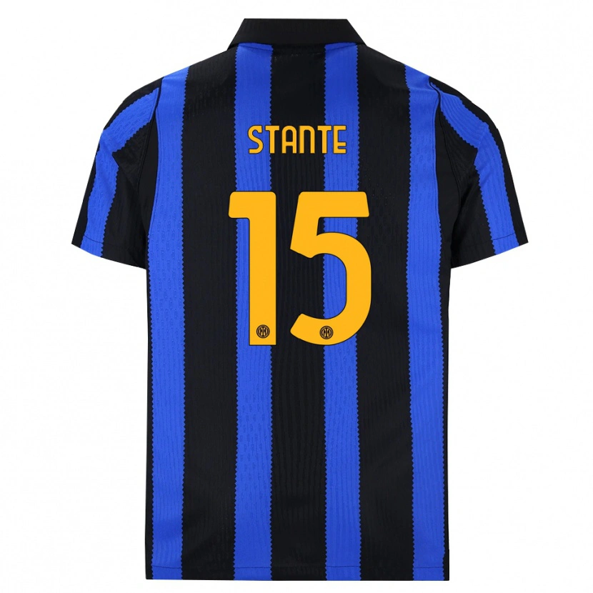 Danxen Kinder Francesco Stante #15 Schwarz Blau Gelb Heimtrikot Trikot 2026/27 T-Shirt Österreich