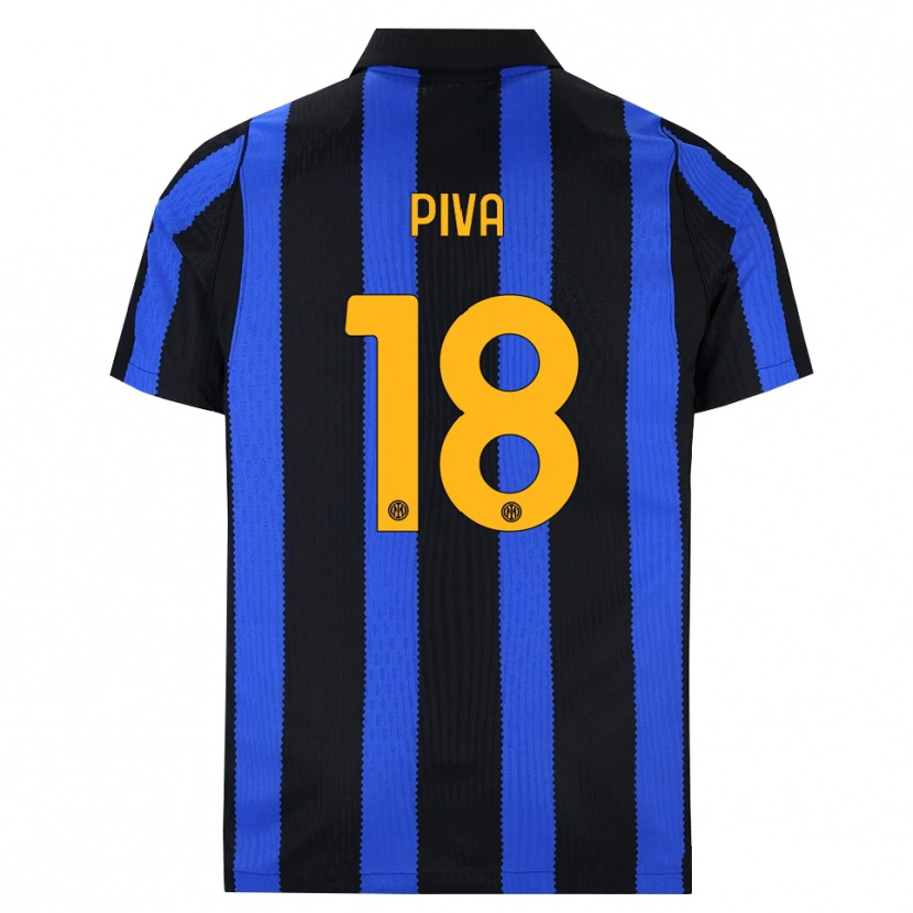 Danxen Kinder Kaiki Piva #18 Schwarz Blau Gelb Heimtrikot Trikot 2026/27 T-Shirt Österreich