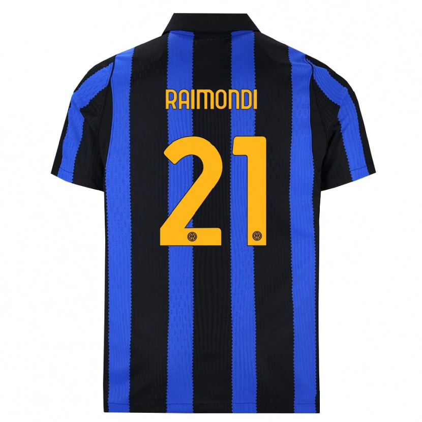 Danxen Kinder Paolo Raimondi #21 Schwarz Blau Gelb Heimtrikot Trikot 2026/27 T-Shirt Österreich