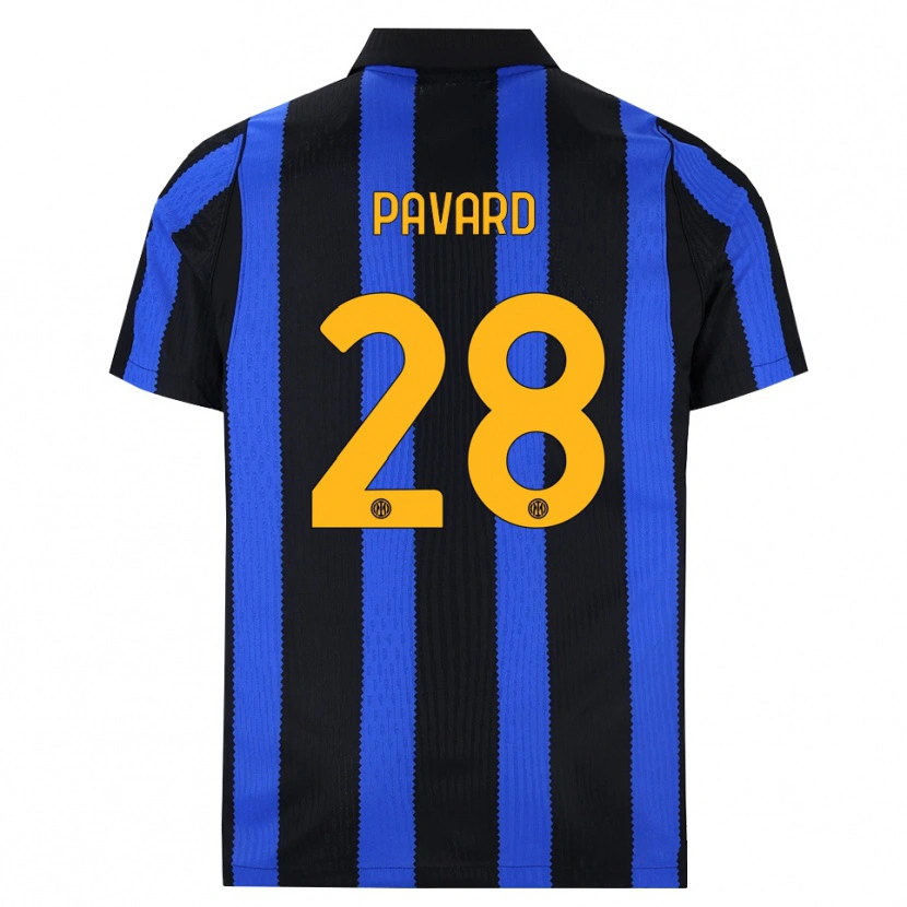 Danxen Kinder Benjamin Pavard #28 Schwarz Blau Gelb Heimtrikot Trikot 2026/27 T-Shirt Österreich