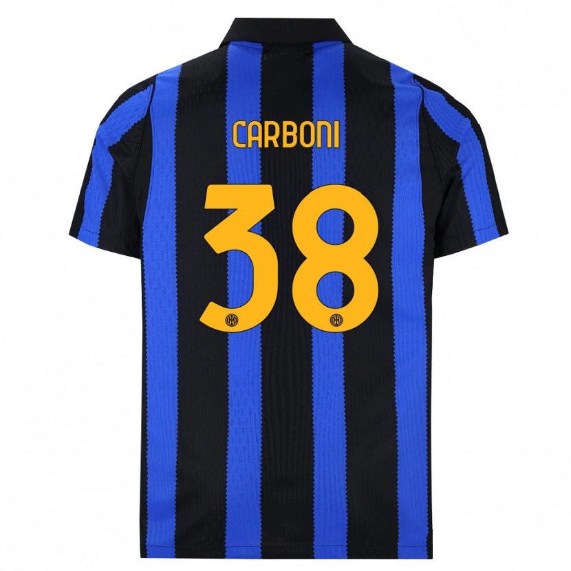 Danxen Kinder Valentin Carboni #38 Schwarz Blau Gelb Heimtrikot Trikot 2026/27 T-Shirt Österreich