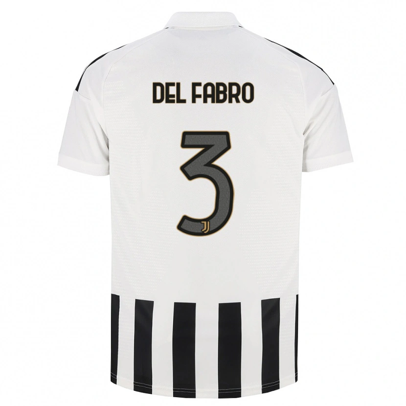 Danxen Kinder Jacopo Del Fabro #3 Schwarz Weiß Braun Heimtrikot Trikot 2026/27 T-Shirt Österreich