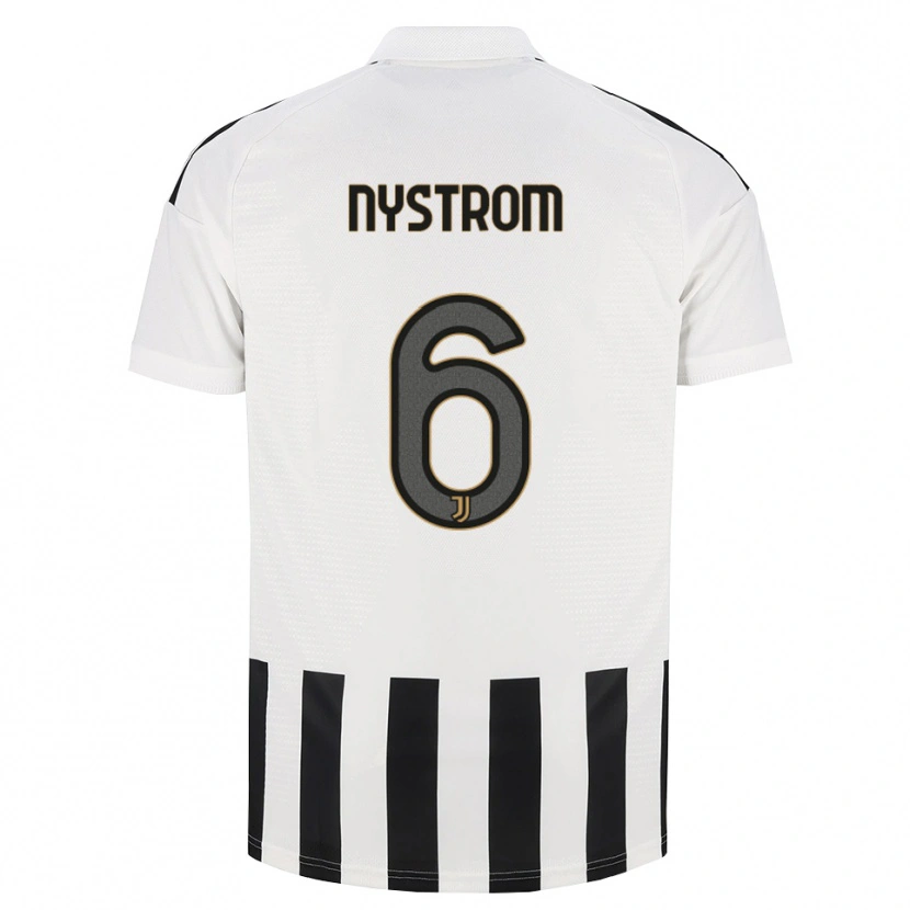 Danxen Kinder Paulina Nyström #6 Schwarz Weiß Braun Heimtrikot Trikot 2026/27 T-Shirt Österreich