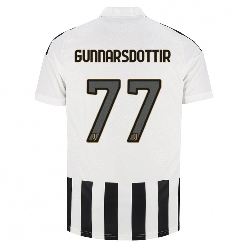 Danxen Kinder Sara Bjork Gunnarsdottir #77 Schwarz Weiß Braun Heimtrikot Trikot 2026/27 T-Shirt Österreich