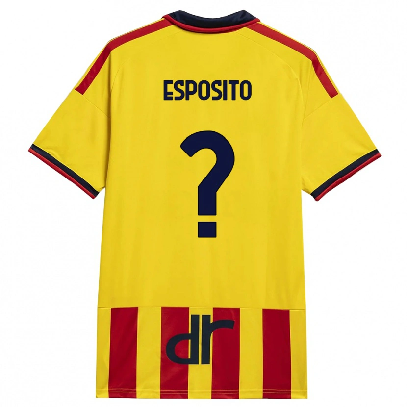 Danxen Kinder Sebastian Esposito #0 Gelb Rot Heimtrikot Trikot 2026/27 T-Shirt Österreich