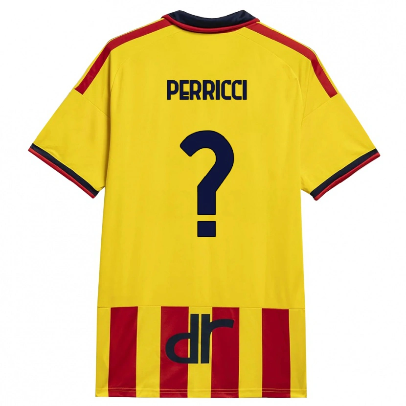Danxen Kinder Gabriele Perricci #0 Gelb Rot Heimtrikot Trikot 2026/27 T-Shirt Österreich