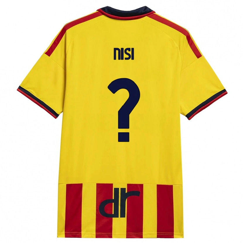 Danxen Kinder Giuseppe Nisi #0 Gelb Rot Heimtrikot Trikot 2026/27 T-Shirt Österreich