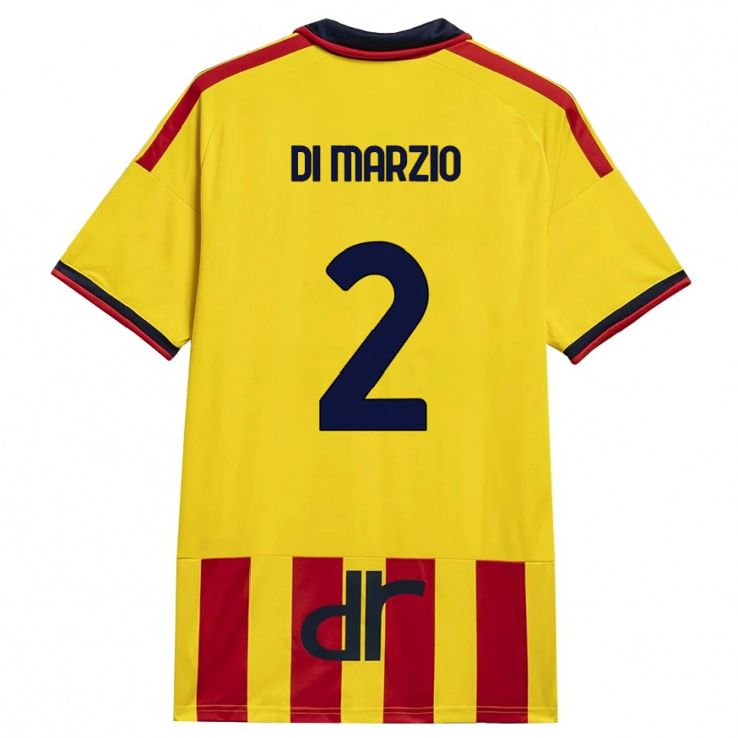 Danxen Kinder Flavio Di Marzio #2 Gelb Rot Heimtrikot Trikot 2026/27 T-Shirt Österreich
