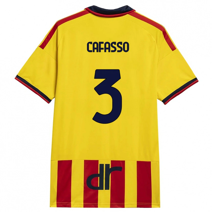 Danxen Kinder Giuseppe Cafasso #3 Gelb Rot Heimtrikot Trikot 2026/27 T-Shirt Österreich