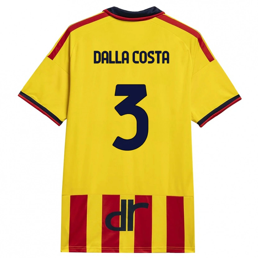 Danxen Kinder Luca Dalla Costa #3 Gelb Rot Heimtrikot Trikot 2026/27 T-Shirt Österreich