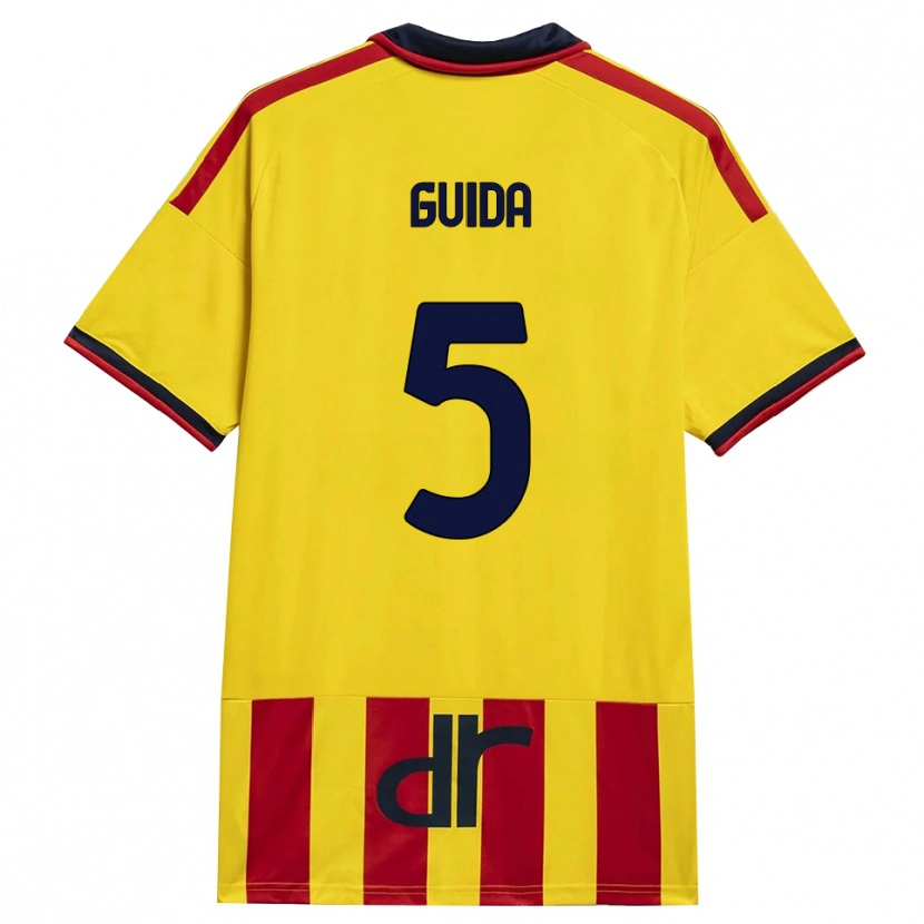 Danxen Kinder Francesco Guida #5 Gelb Rot Heimtrikot Trikot 2026/27 T-Shirt Österreich