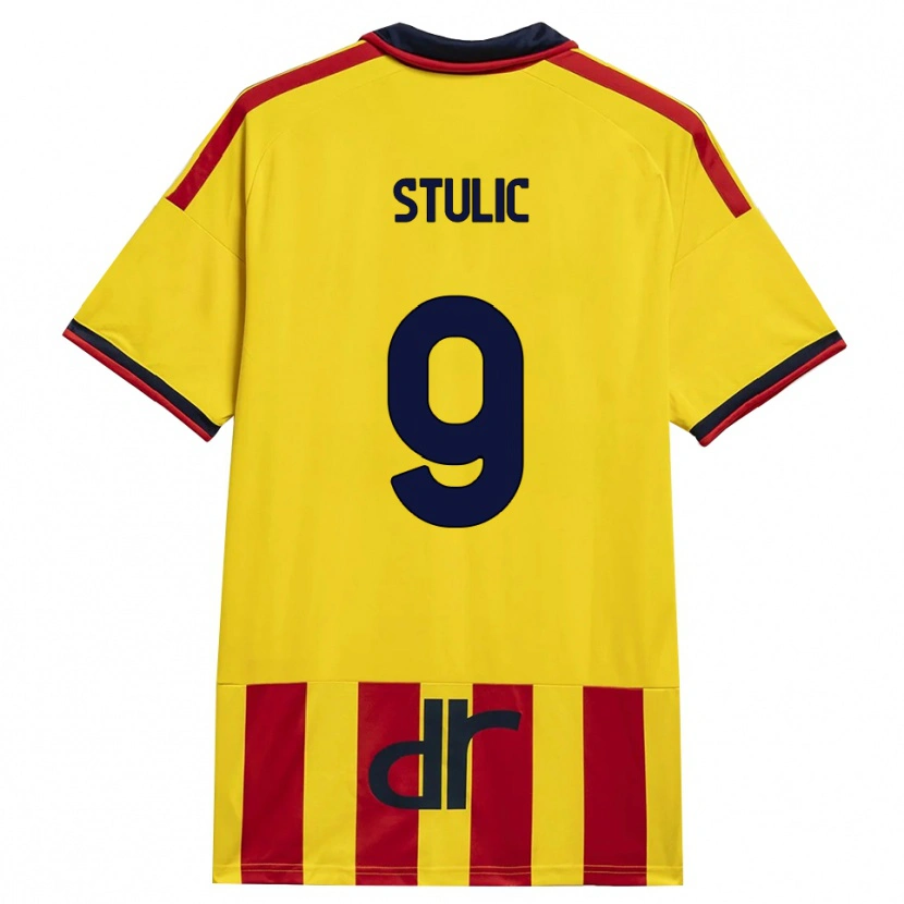 Danxen Kinder Nikola Stulic #9 Gelb Rot Heimtrikot Trikot 2026/27 T-Shirt Österreich