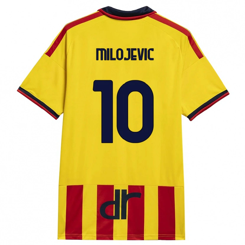 Danxen Kinder Nemanja Milojevic #10 Gelb Rot Heimtrikot Trikot 2026/27 T-Shirt Österreich