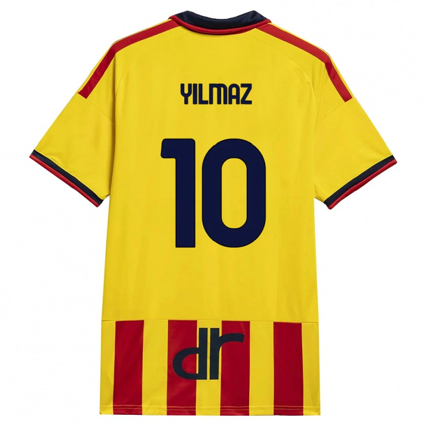 Danxen Kinder Enes Yilmaz #10 Gelb Rot Heimtrikot Trikot 2026/27 T-Shirt Österreich
