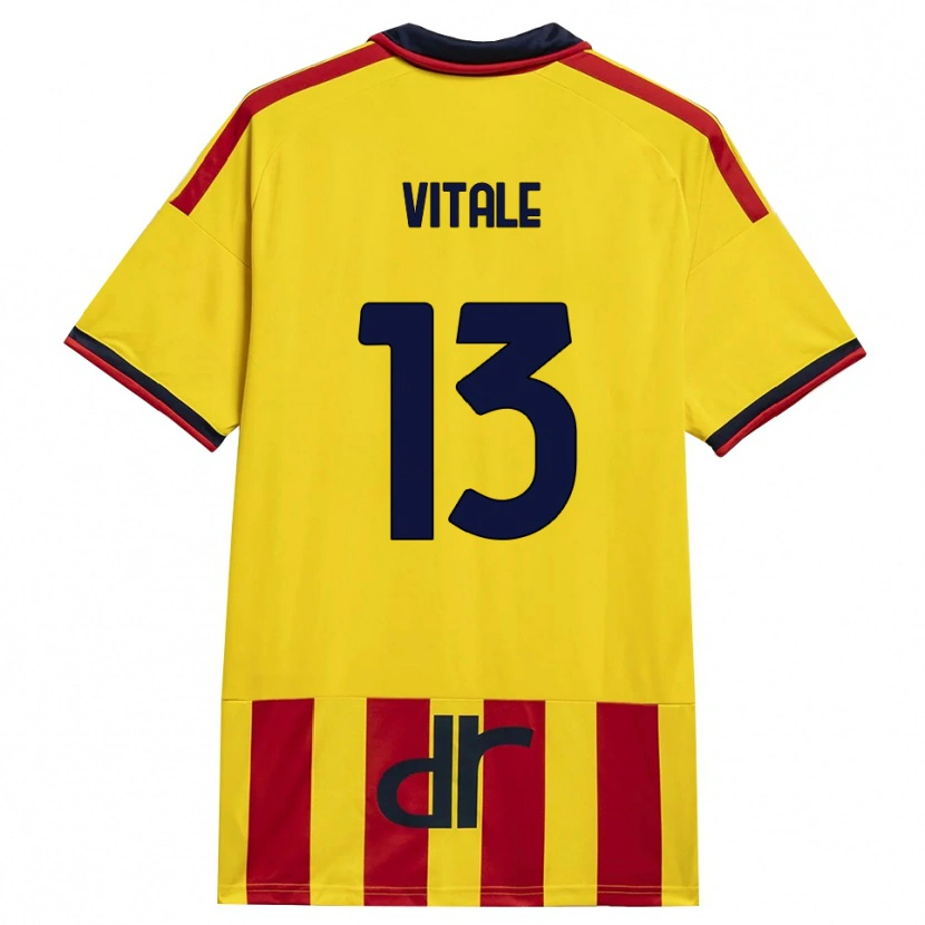 Danxen Kinder Leonardo Vitale #13 Gelb Rot Heimtrikot Trikot 2026/27 T-Shirt Österreich
