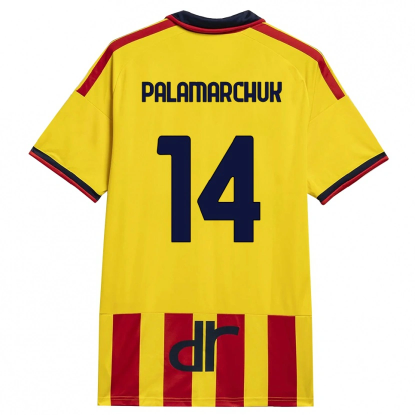 Danxen Kinder Cristiano Palamarchuk #14 Gelb Rot Heimtrikot Trikot 2026/27 T-Shirt Österreich