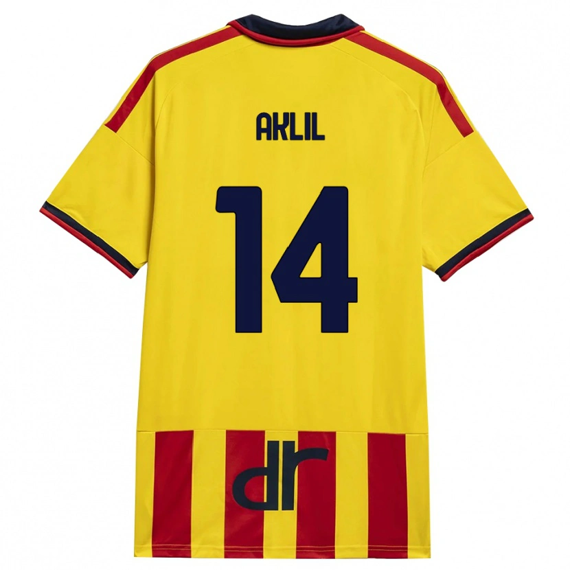 Danxen Kinder Lino Aklil #14 Gelb Rot Heimtrikot Trikot 2026/27 T-Shirt Österreich